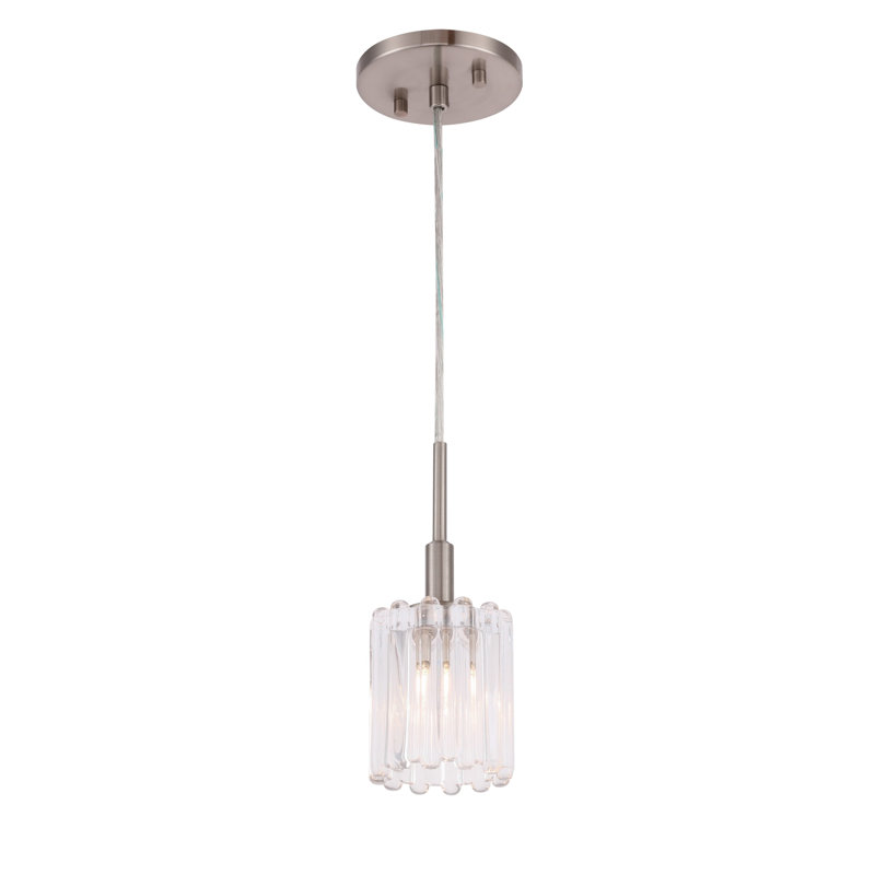 Luminaire suspendu cylindrique à 1 lumière Rosendahl, Nickel, Halogène