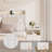 Floating Upholstered Platform Bed Frame with LED Light and Charging Station-781175777
