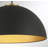 Darrah 1-Light Pendant in Matte Black/Natural Brass-942482468
