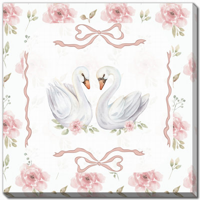 Swans 2, art mural sur toile