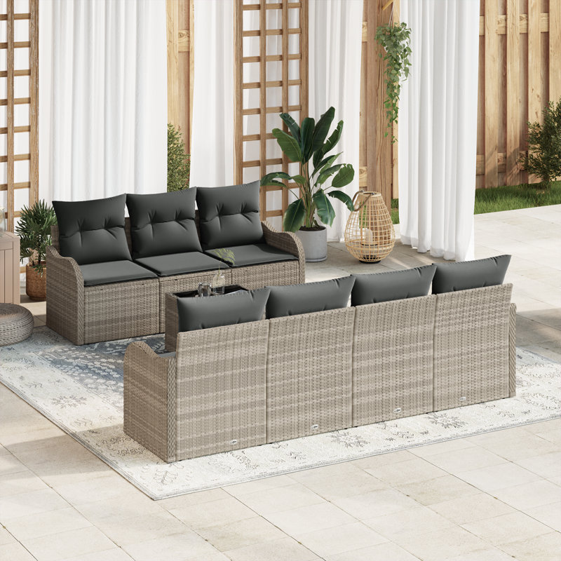 121cm Wide Patio Sofa with Cushions