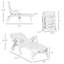 Chaise longue inclinable Hulme