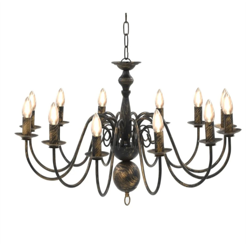 Baist Chandelier, Antique Bronze