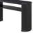 Farmhouse Rustic Console Table with Fluted Legs and Open Shelf-1195647067