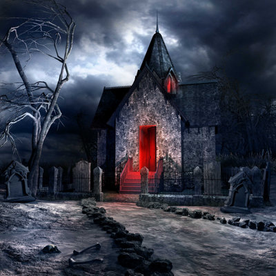 «Old Gothic Crypt» par Mppriv, impression sur toile tendue