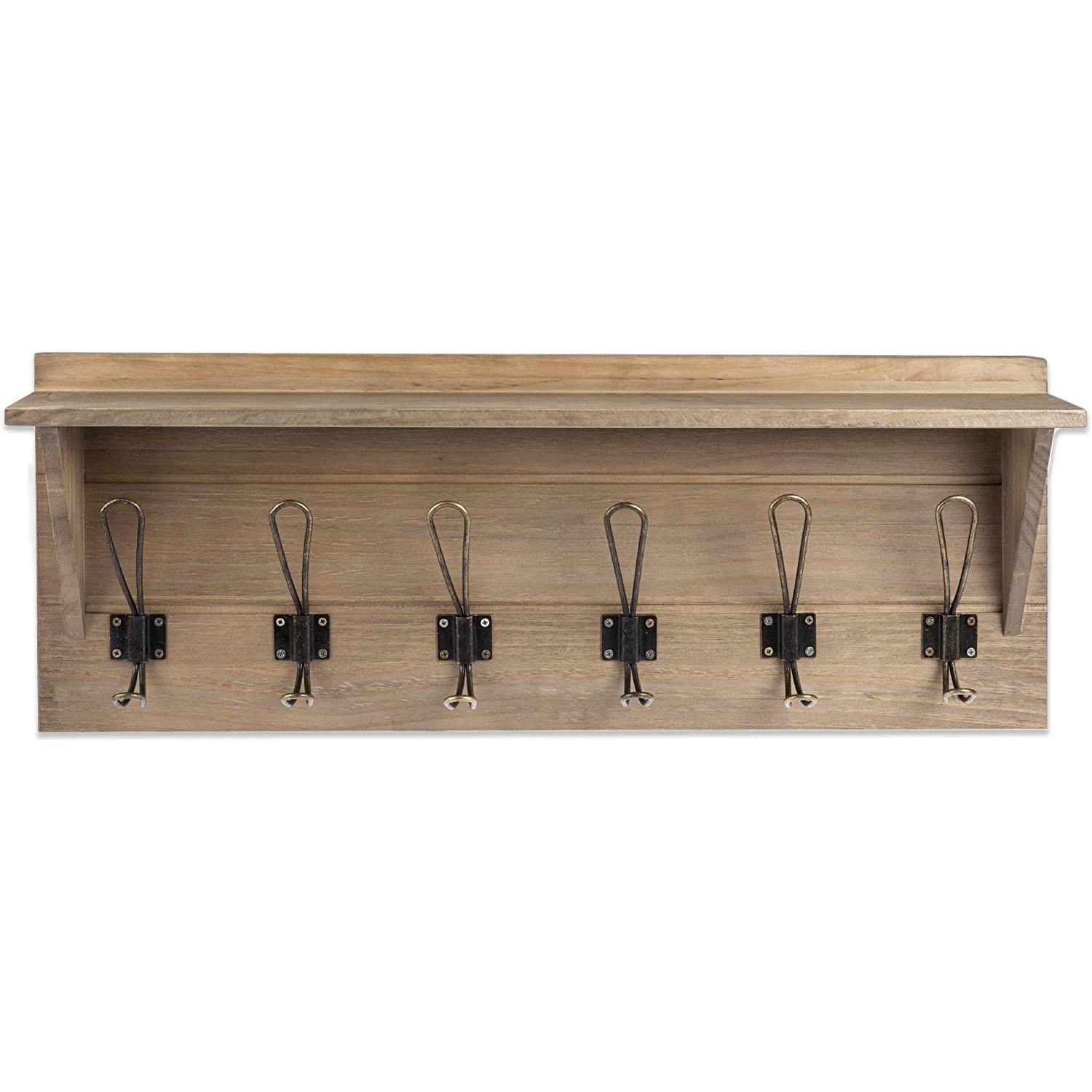 Seremeo Berkshire Solid Wood 5 - Hook Wall Mounted Coat Rack