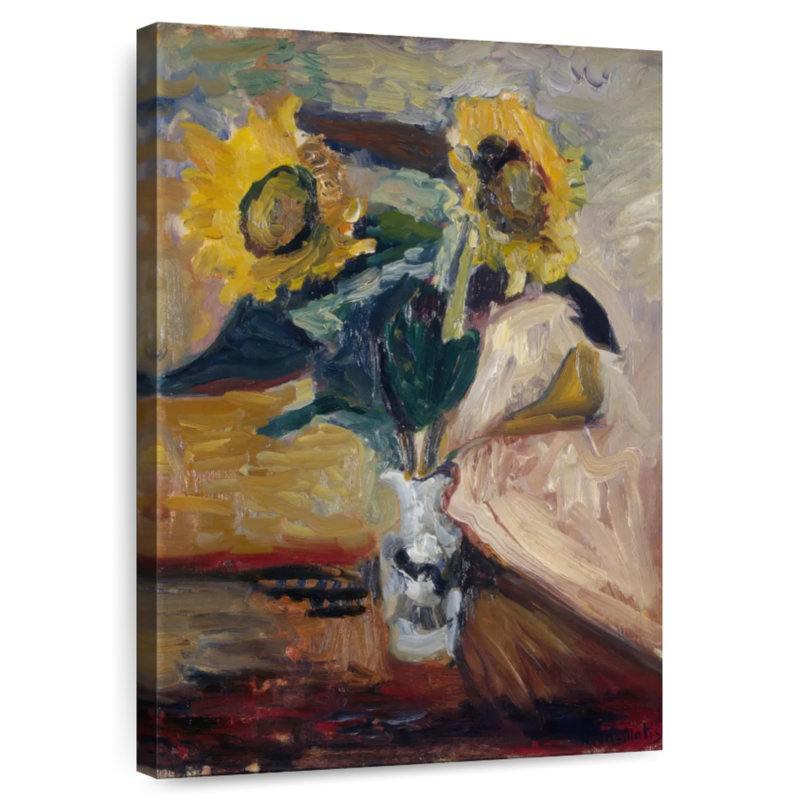 Vase de tournesols 1898-99, H 12 po x l 8 po