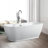 59" x 30" Freestanding Soaking Acrylic Bathtub