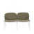 Coussin vert / cadre blanc