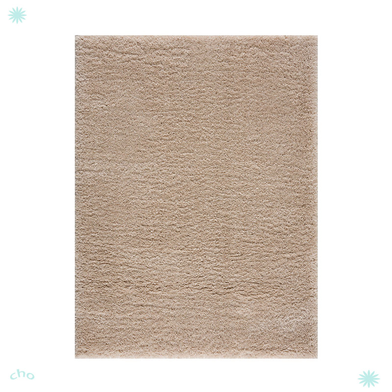 Tapis à poils longs en polyester super doux, Rectangle 5 pi 3 po x 7 pi