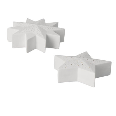 Porcelaine DEL - Étoile avec poussière d'étoile