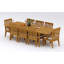 8 Seats 9 Pcs Grade-A Teak Wood Dining Set: 118" Double Extension Rectangle Table And 8 Caranas Chairs (2 Arm & 6 Armless Chairs) #11Ca2402-964739361