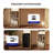 Rustic Wood Standing Desk with 3 Drawers & Open Storage Shelves, Adjustable Height, Home Office Computer Desk for Work, Study, Writing-313892163