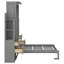 Lit escamotable double avec tablettes-218657394