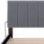 Lit plateforme tapissier double avec lit gigogne Merthie-916249874
