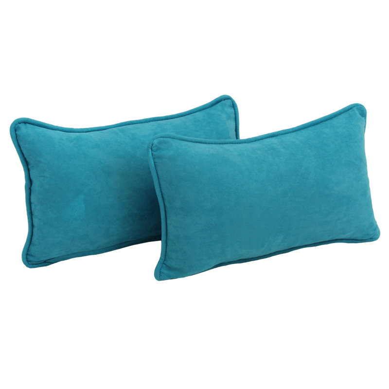  Housse et coussin rectangulaire, Bleu turquoise