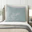 Ensemble de literie de luxe en coton, turquoise, style brodé côtier, élégance pour la maison