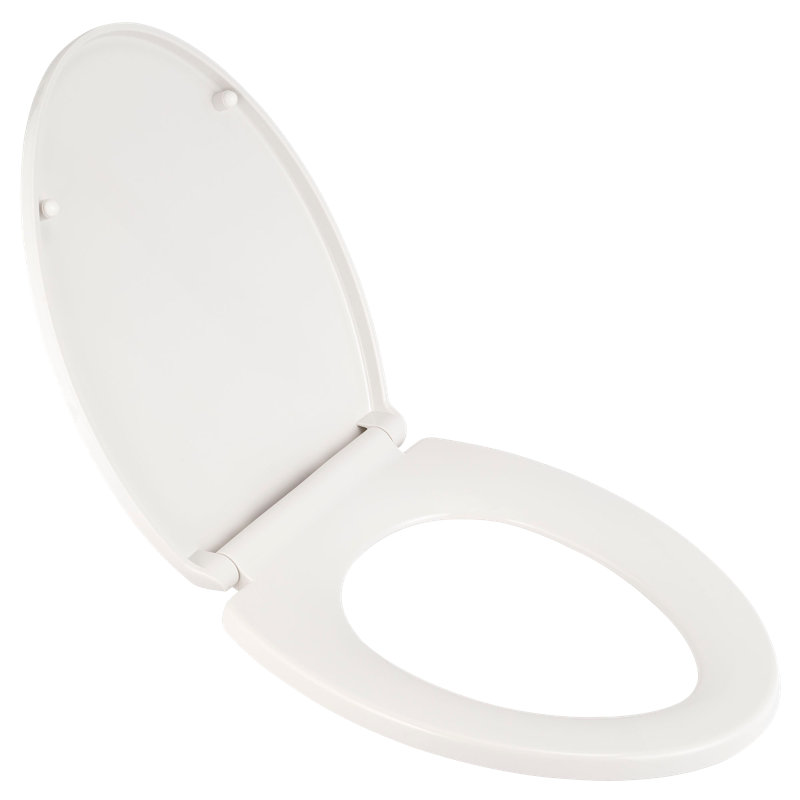 Traditional Elongated Toilet Seat and Lid, White