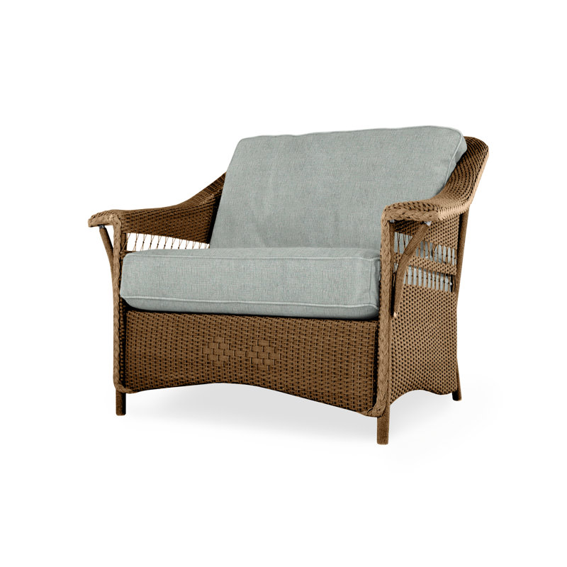 Nantucket Outdoor Lounge Chair, Plume Spring, Bark