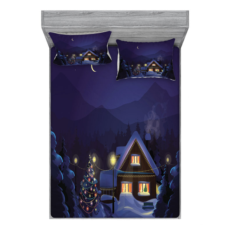 Microfiber Sheet Set, Queen Sheet Set with Fitted Sheet