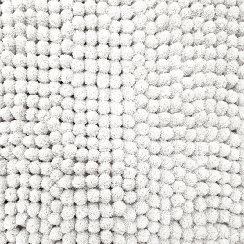 Centreville Chenille Non Slip Bath Mat, 90cm L x 60cm W, White