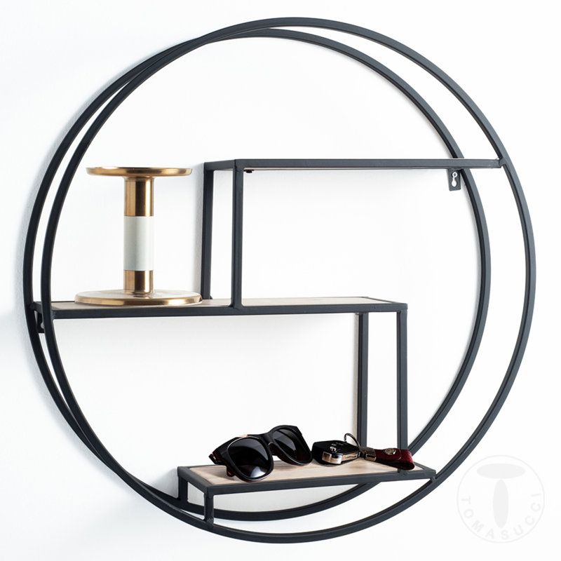 Cranesville 2 Piece Circle Floating Shelf