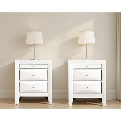 Loviisa White Nightstand Set Of 2
