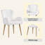 Ensemble de 2 chaises d'appoint Qwin Beige Boucle & Oak