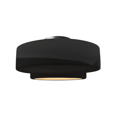 Radiance Ceramic Semi Flush Mount - Replaceable Bulb
