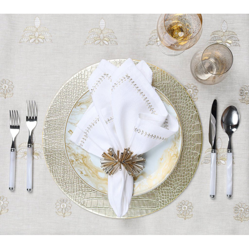 Croco Placemat, Gold