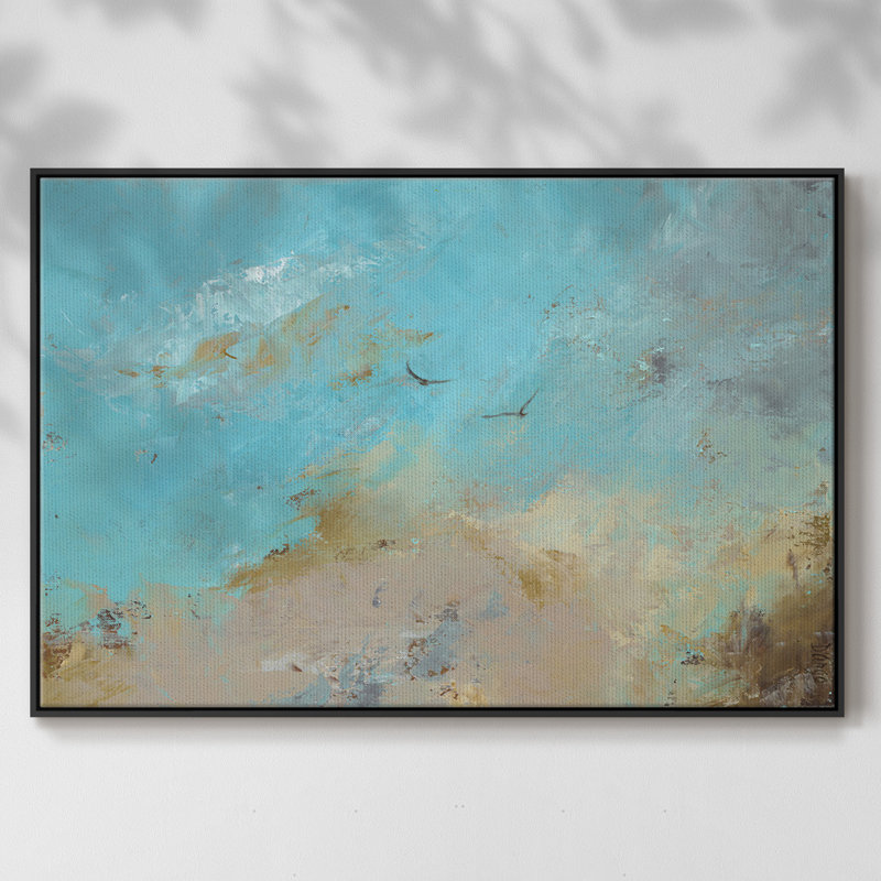 Just The Two Of Us, reproduction d'art sur toile encadrée, Noir, H 17 po x l 25 po x P 2 po