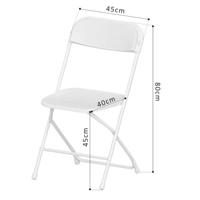 Ensemble de chaises pliantes en métal Marwo