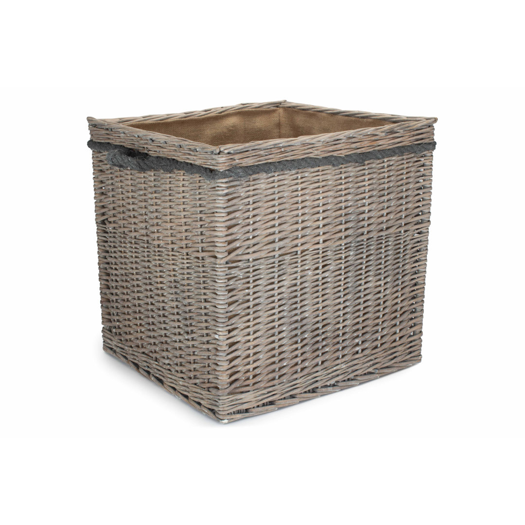 Wicker Storage Basket with Lining