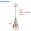 Luminaire suspendu conique 1 lumière