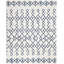 Tapis géométrique en coton tissé à la main Burrell Cedar Brook-22261207