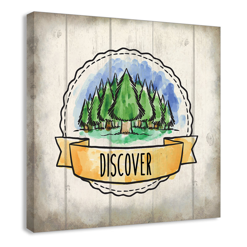 «Adventure is out There», art sur toile 3 ', H 16 po x l 16 po x P 1,5 po