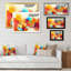 «Multicolor Summer Flowers Grunge Art», reproduction sur toile flottante-1003739608-1003739613