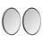 Gexian 12" Round Corner Convex Mirror (set of 2)