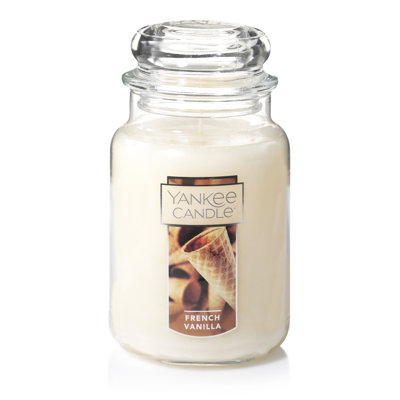 French Vanilla Scented Jar Candle