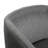 Traditional Club Style Upholstered Accent Chair with 360° Swivel Metal Base-732136384-692608949