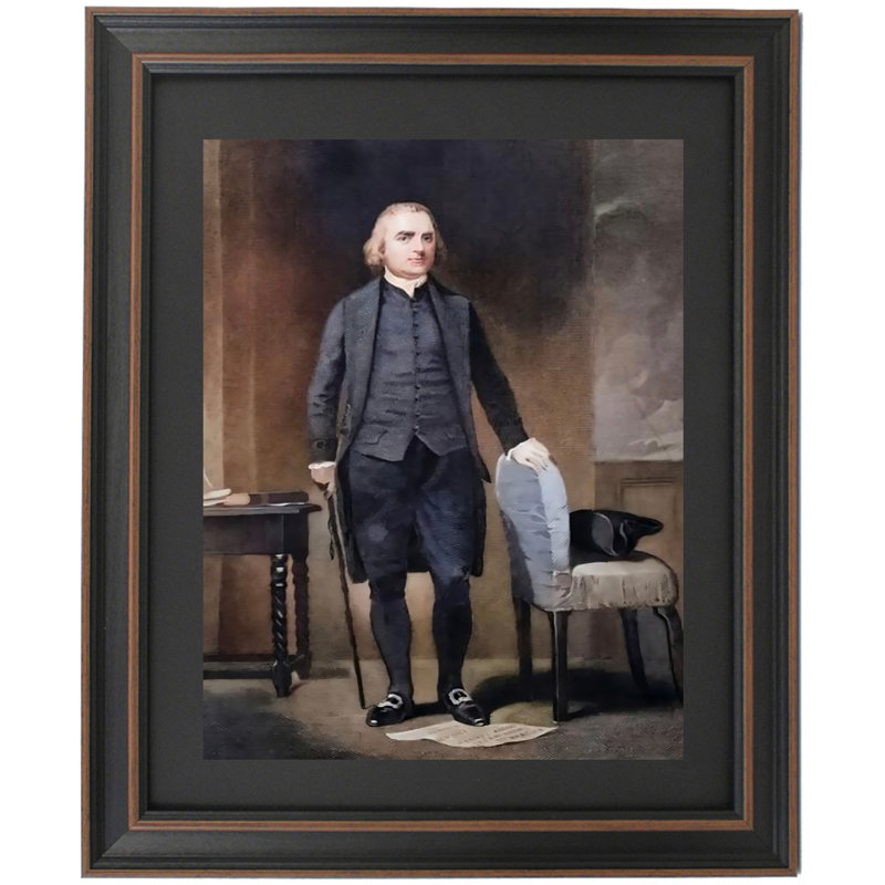 Samuel Adams By Alonzo Chappel, 18" H x 24" W