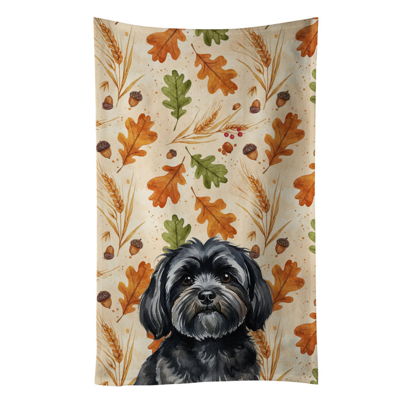 Serviette de cuisine tricolore Sheltie, Noir Lhassa Apso