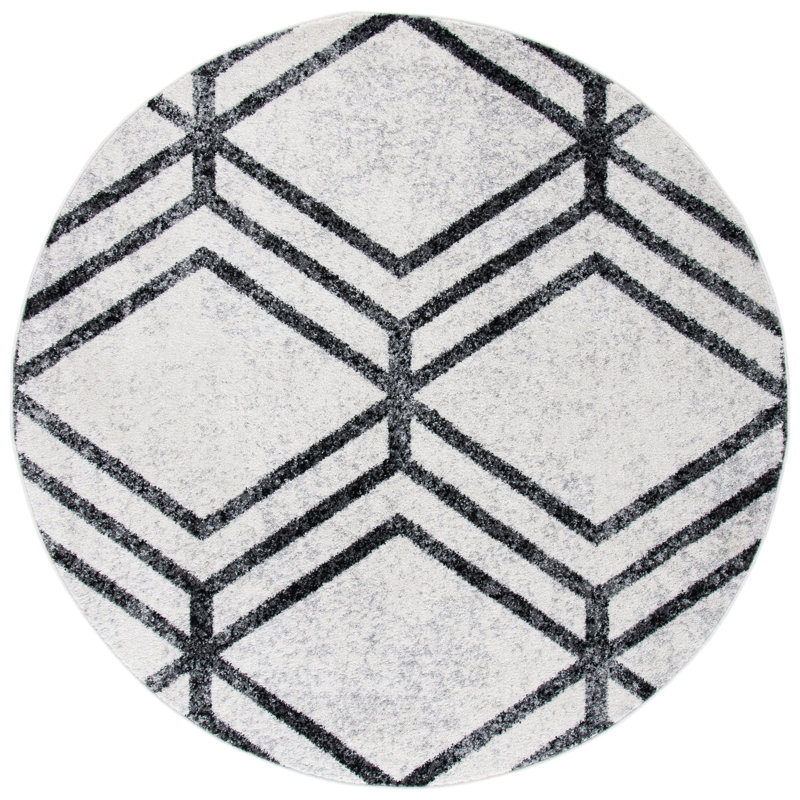 Wyckhoff Performance Geometric Rug, Round 8'