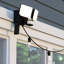 6,75 po H 2 lumières noires avec capteur de mouvement Dusk To Dawn pour l'extérieur avec prise GFCI, têtes réglables, DEL intégrée, pour porte d'entrée de patio, de cour ou de garage