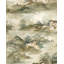 Papier peint paysage chinois - Aquarelle, scène de village traditionnelle