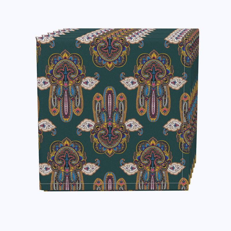Polyester Geometric Square Napkin