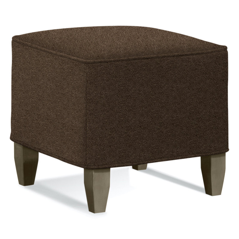 Brooklyn Upholstered Ottoman, Elite Chocolate 100% Polyester, Mushroom