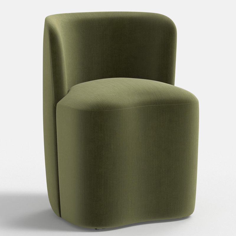 Stoffer Home x Cloth & Company Gail Dining Chair, Moss Performance Velvet