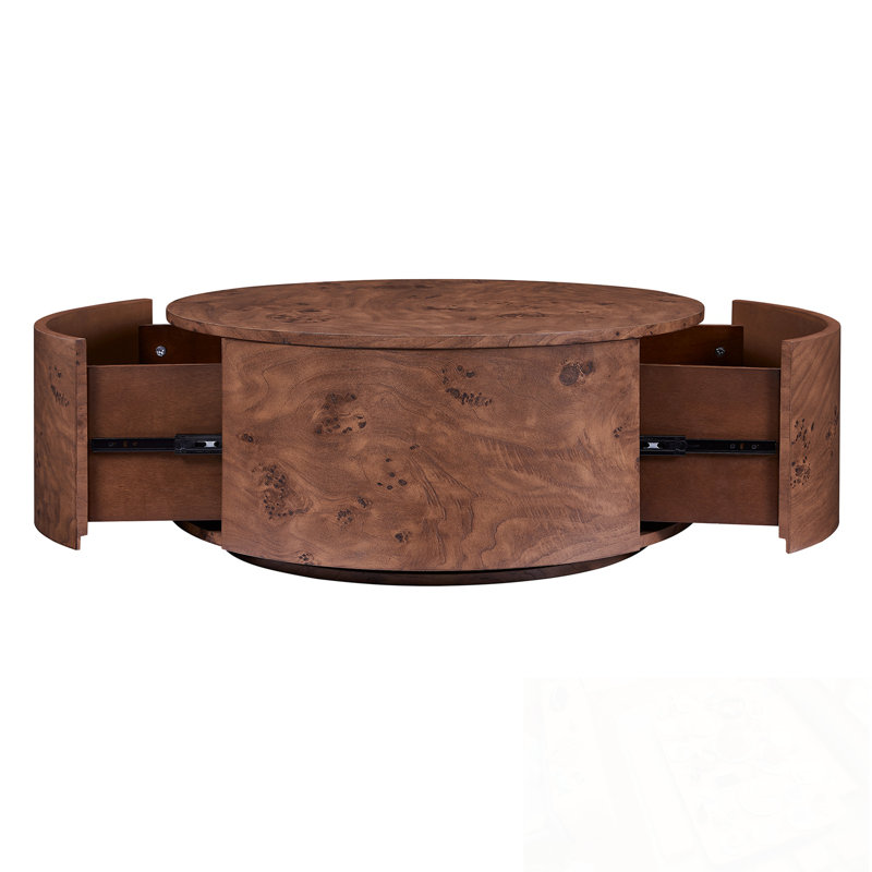 Robledo rotatif en bois avec 2 tiroirs