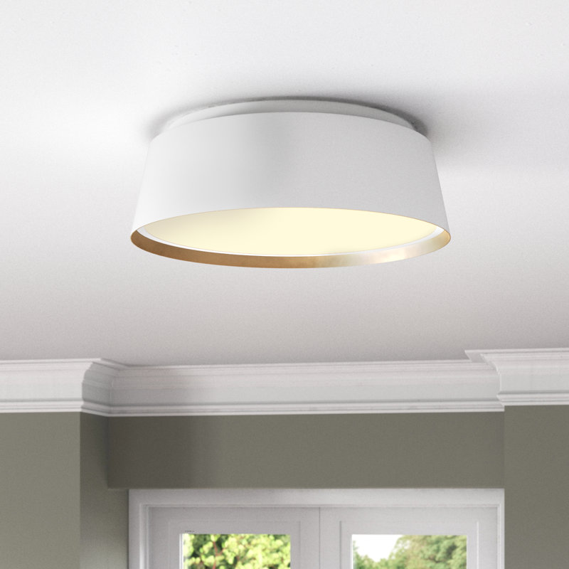 Adriatic Glass Flush Mount, Matte White